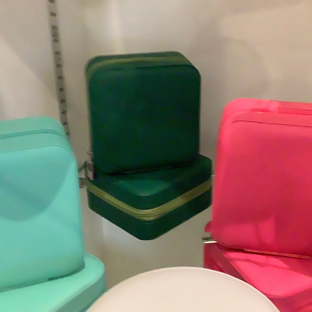 Square Zippered Jewelry Case