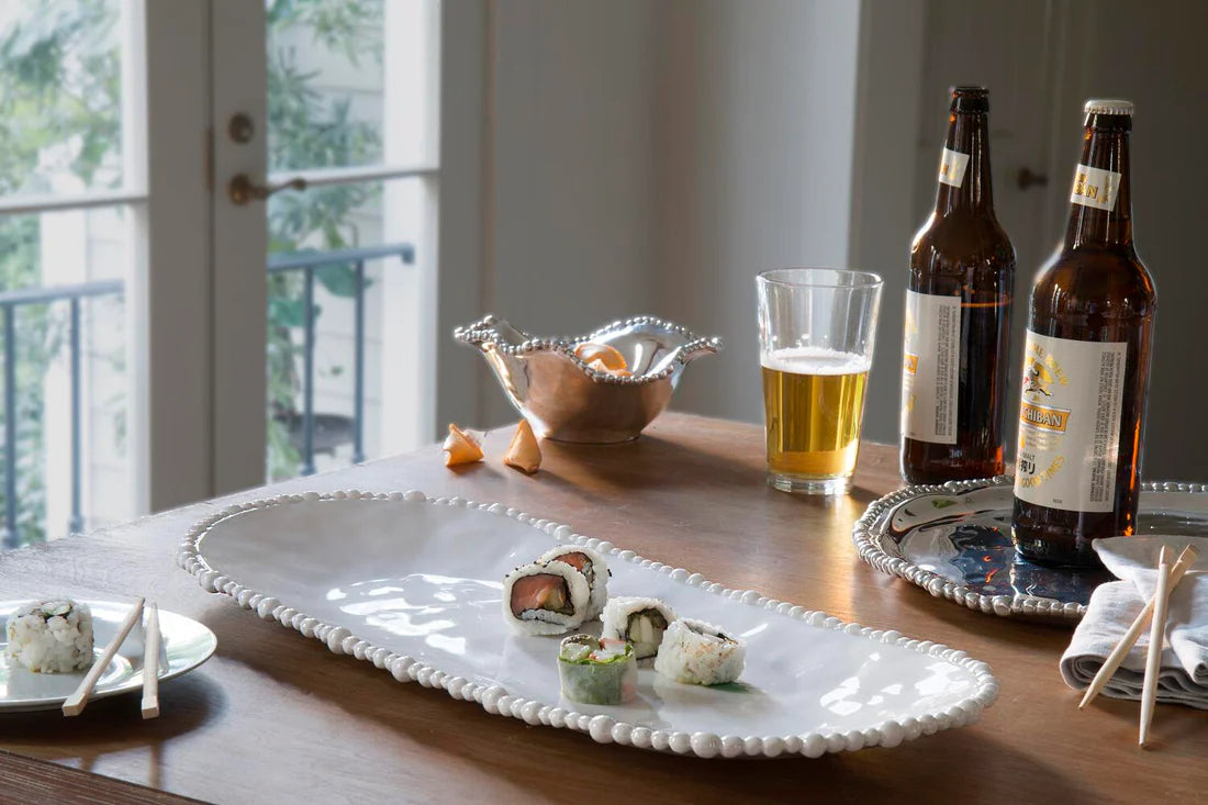BB VIDA Alegria Large Oval Platter (White)