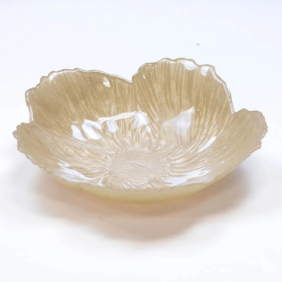 Magnolia Glass Serving Bowl White 10.5"