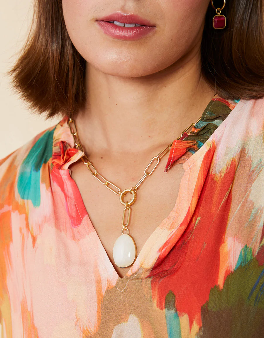 Glen Falls Necklace 17" Frosty Grey