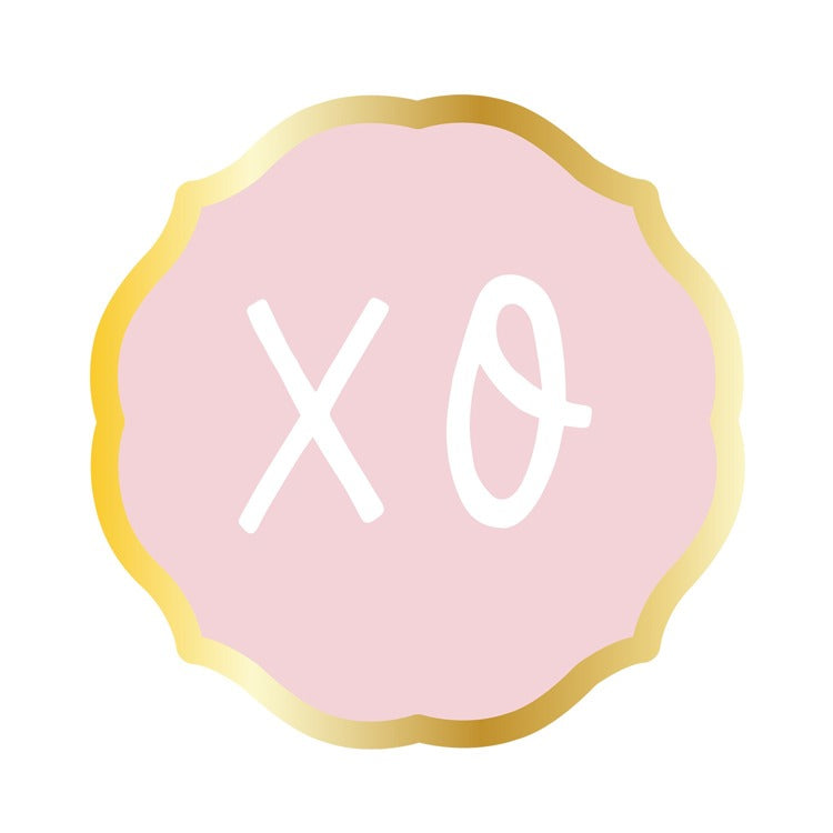 XOXO Salad Plate Foil/8pkg