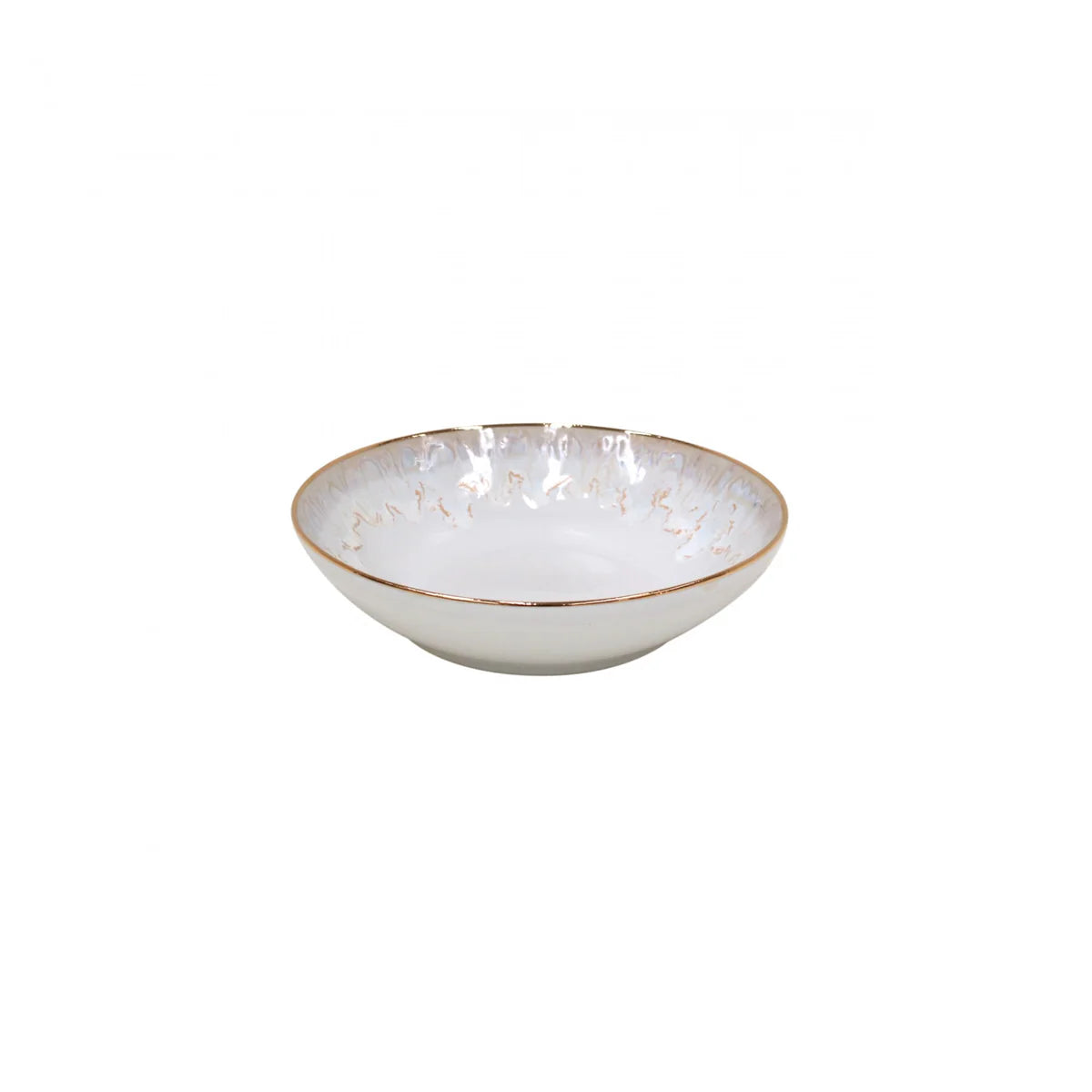 Casafina Soup/Pasta Bowl 9" - Taormina White with Gold