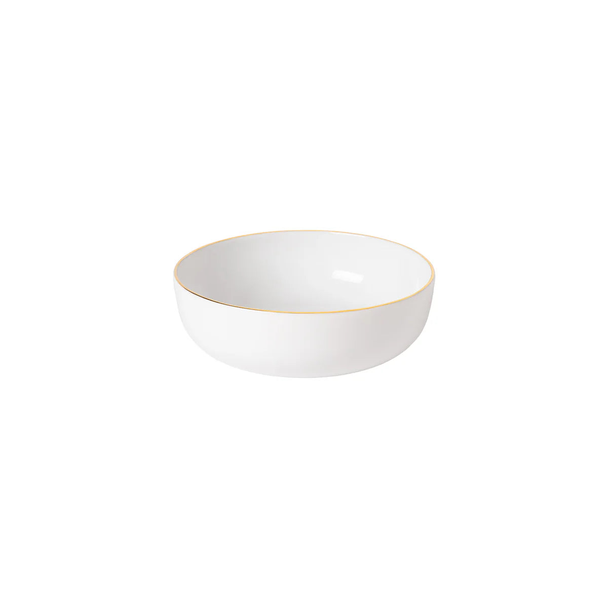 Casafina Porcelain Soup/Cereal Bowl Resonance White with Gold