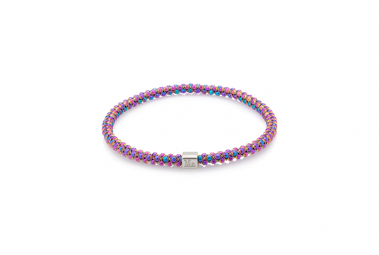 Mignon Faget Halo Bangle Faceted Mardi Gras