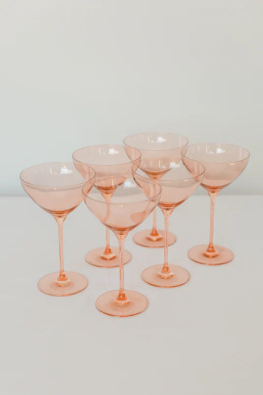 ESTELLE COLORED MARTINI GLASS