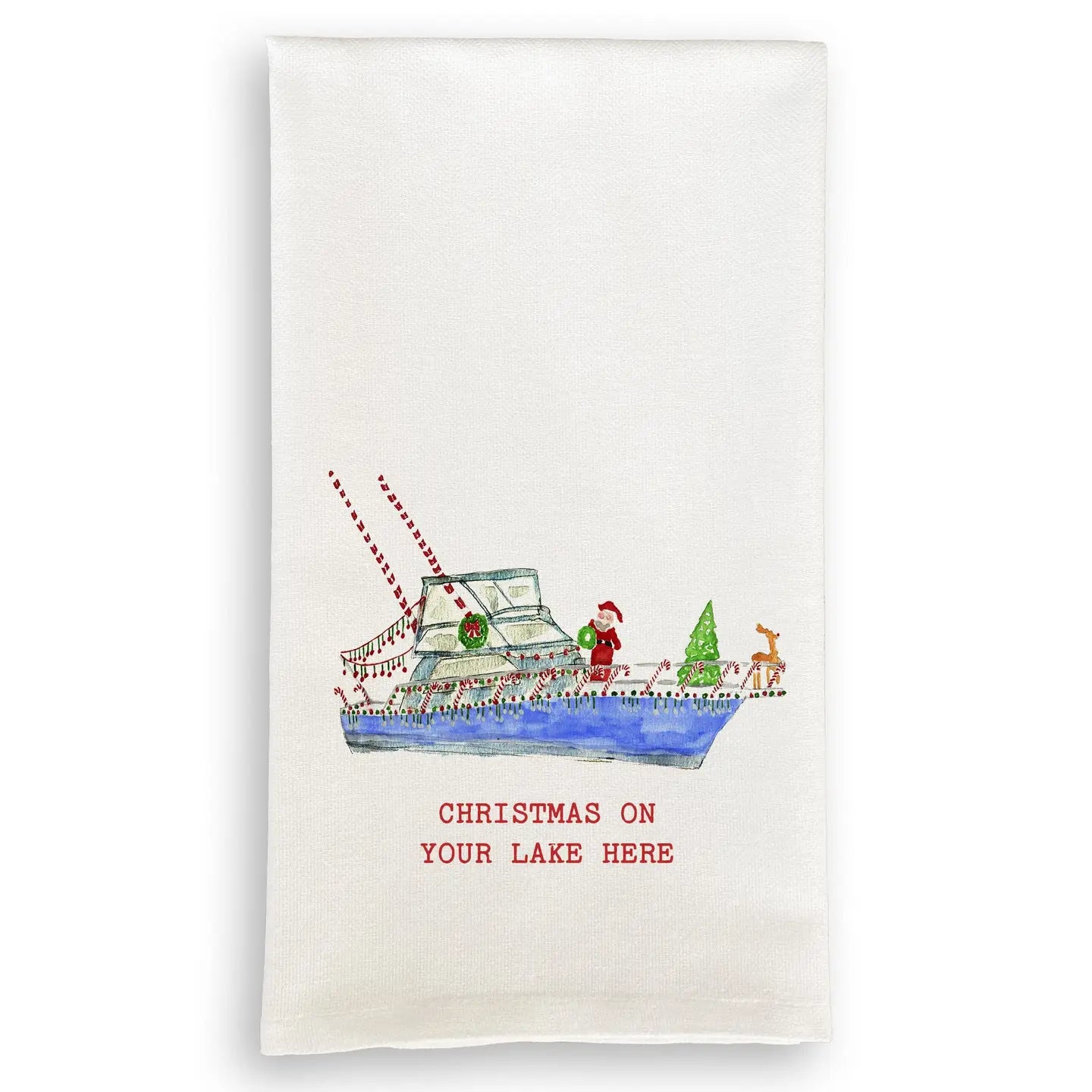 Christmas on the Bayou Dish Towel