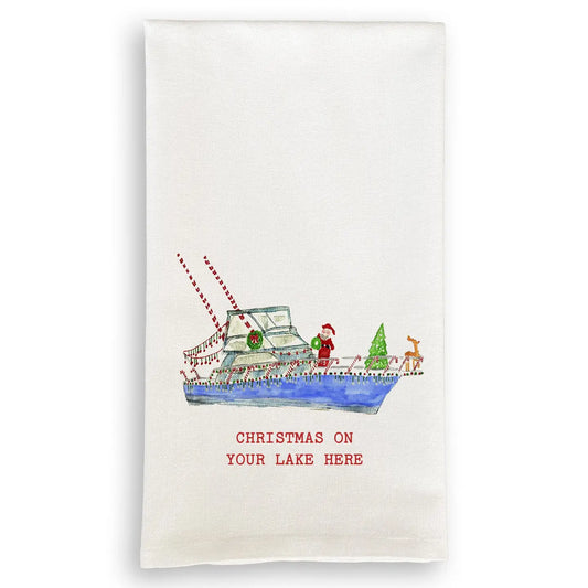 Christmas on the Bayou Dish Towel
