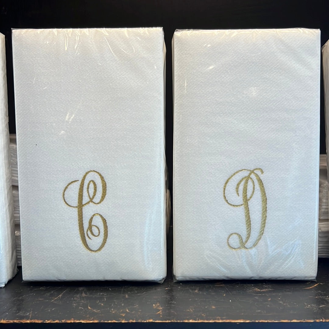 Linun Guest Towels - Gold Antoinette