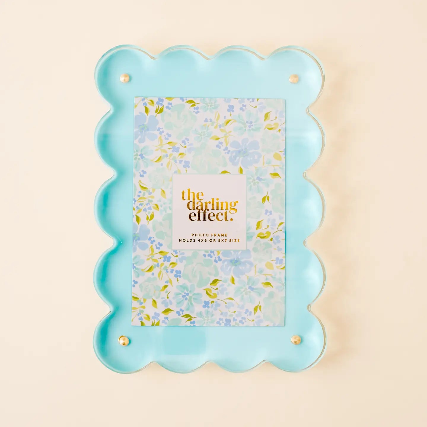 Rectangle Scalloped Acrylic Frame