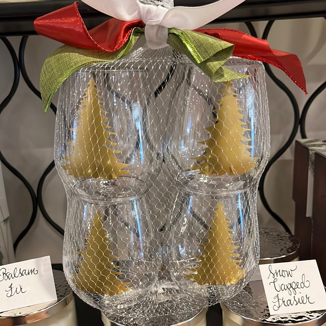 4 pack acrylic Wine/Champagne glasses