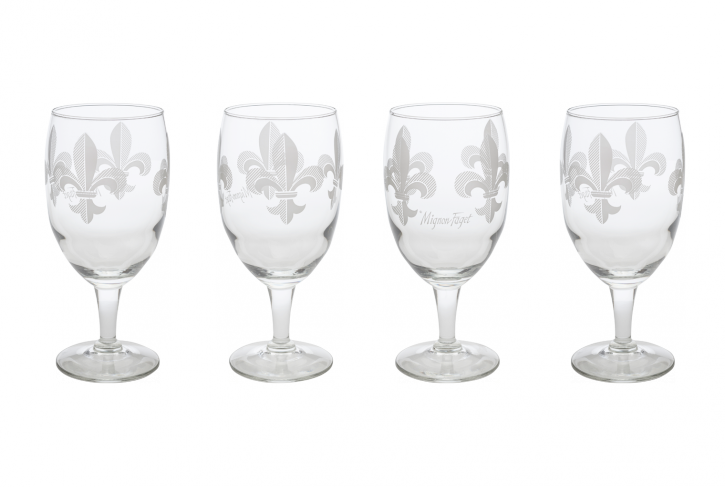 Mignon Faget Fleur de Lis Goblets