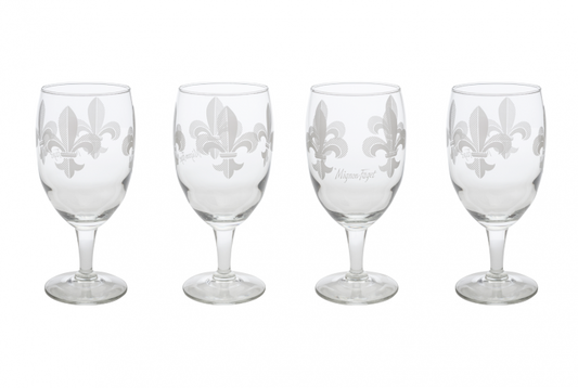 Mignon Faget Fleur de Lis Goblets
