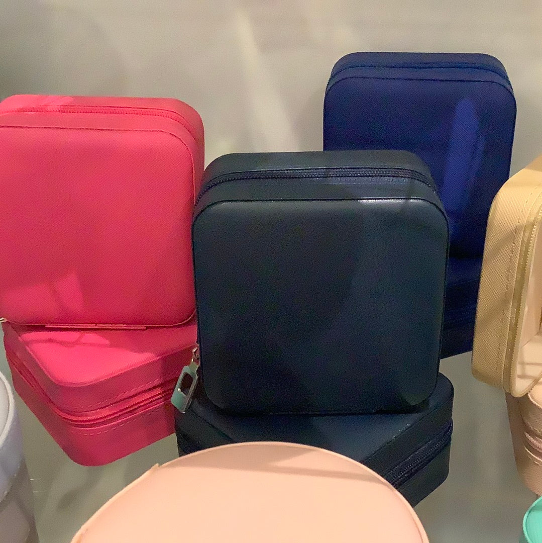 Square Zippered Jewelry Case