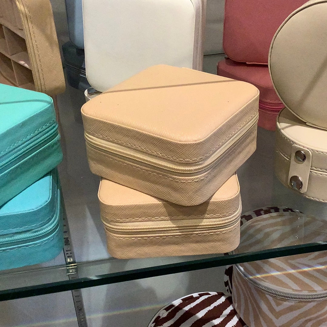 Square Zippered Jewelry Case