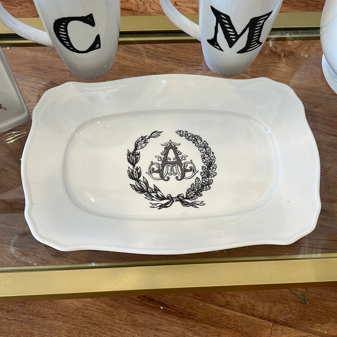 HP Rectangular Scrolled Platter