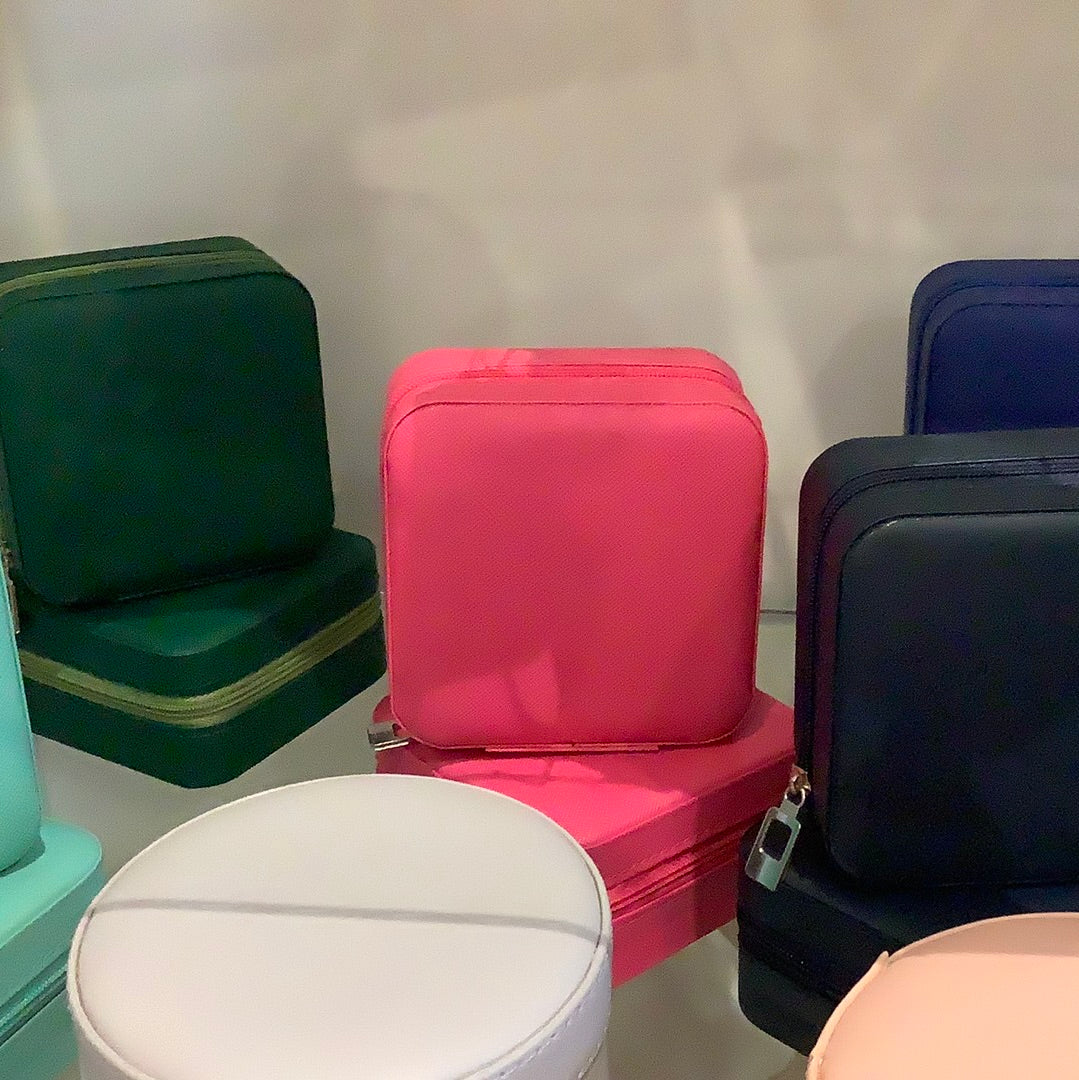 Square Zippered Jewelry Case