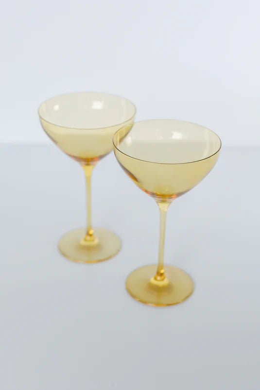 ESTELLE COLORED MARTINI GLASS