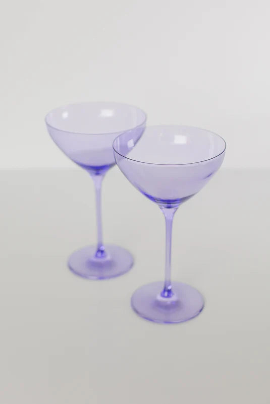 ESTELLE COLORED MARTINI GLASS