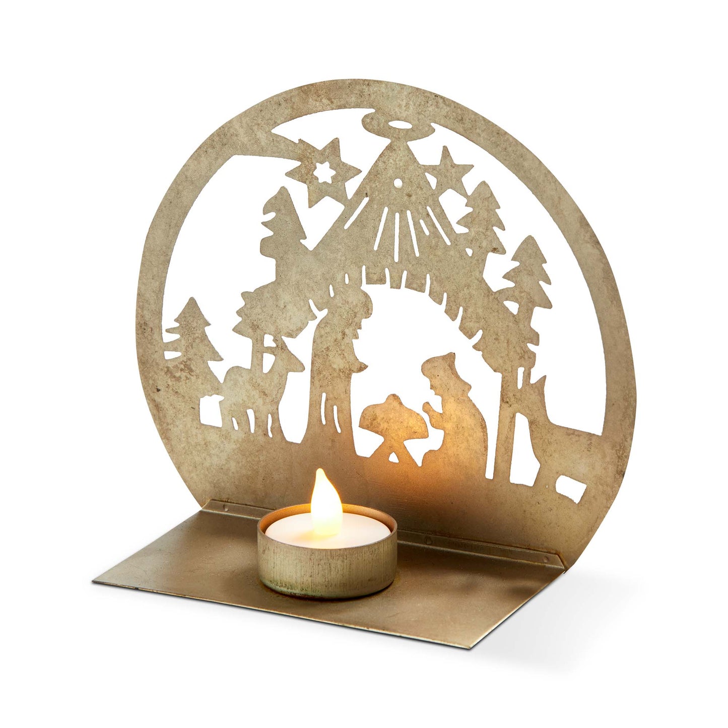 NATIVITY TEALIGHT HOLDER