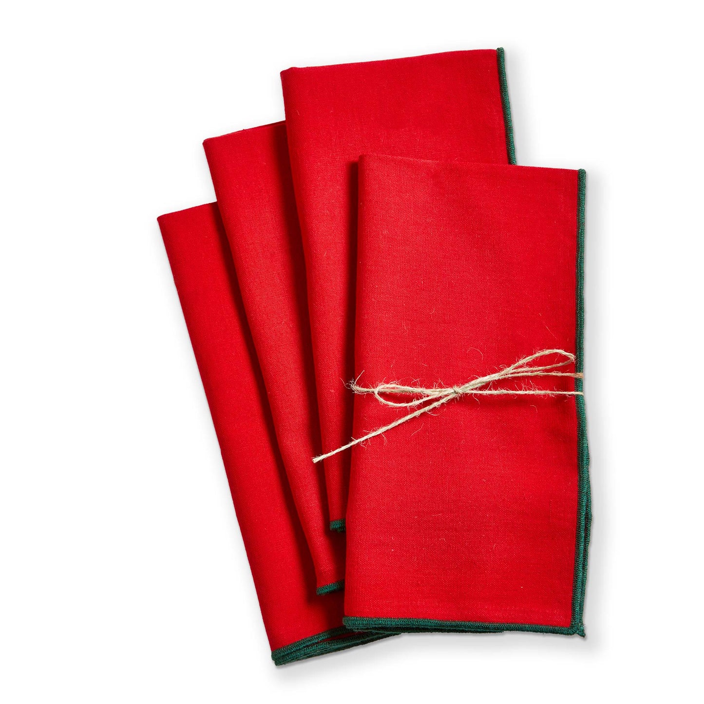 COLOR POP NAPKIN SET of 4 RED