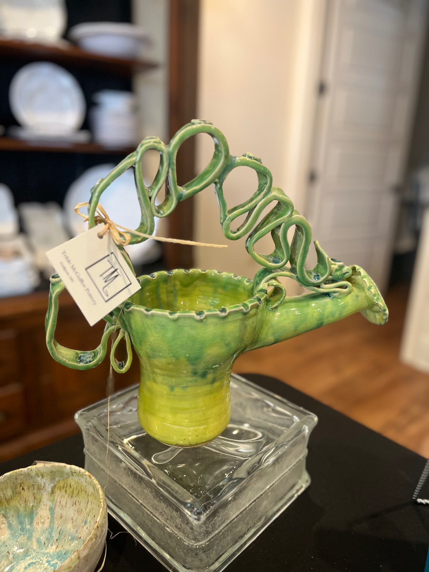 Tehle McGuffee #25015 Tall Green Tea Pot