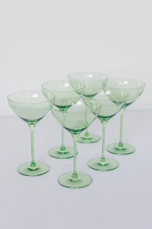 ESTELLE COLORED MARTINI GLASS