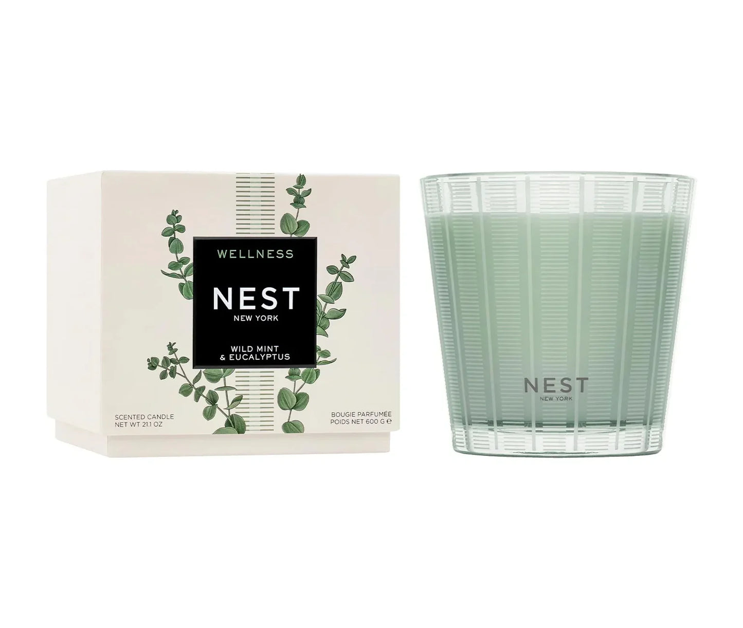 NEST Wild Mint & Eucalyptus 3-Wick Candle