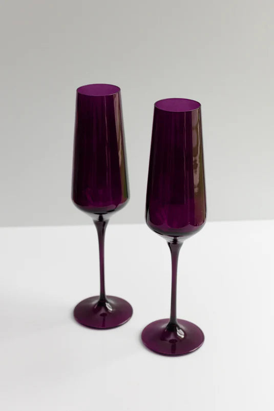 ESTELLE COLORED CHAMPAGNE FLUTE