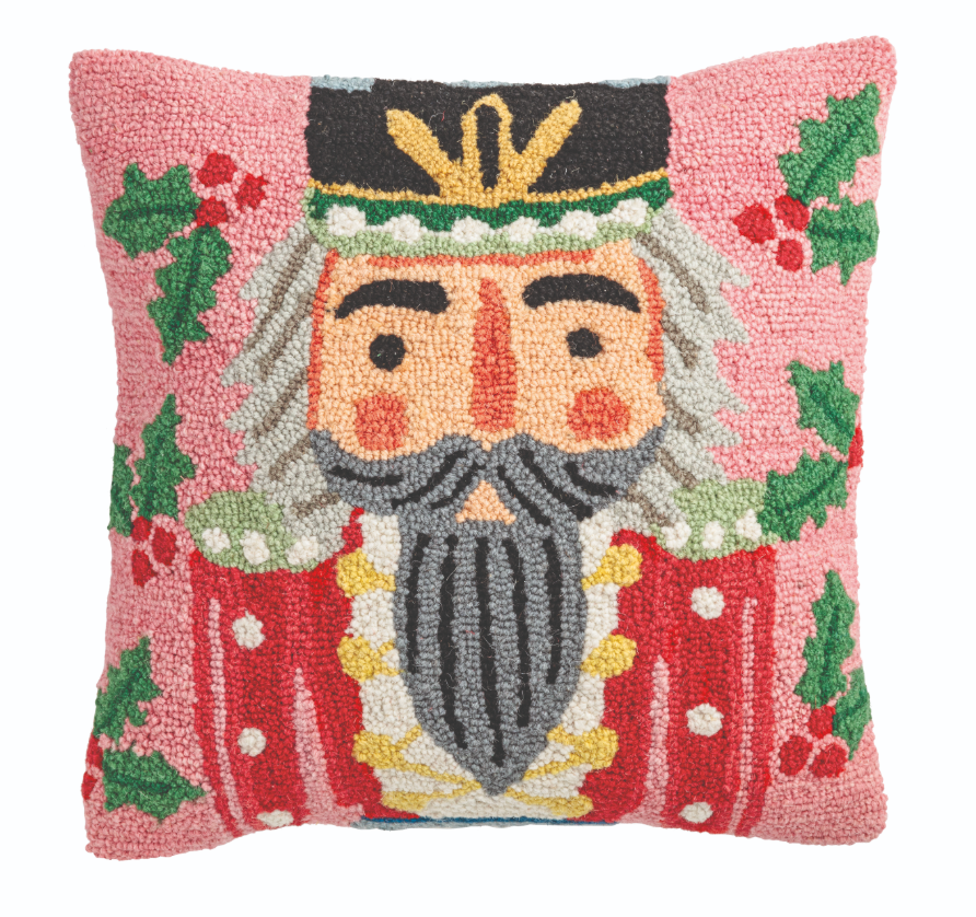 Square Nutcracker Wool Pillow
