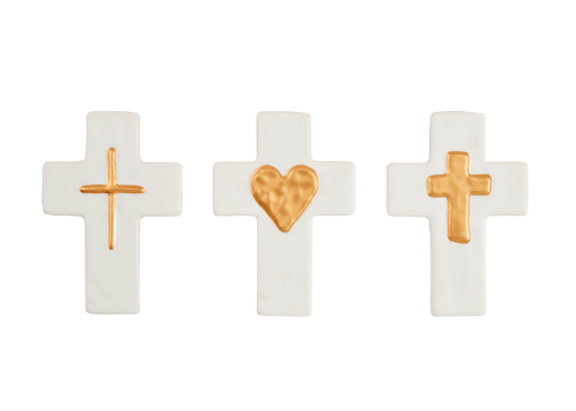 Ceramic and Gold Crosses