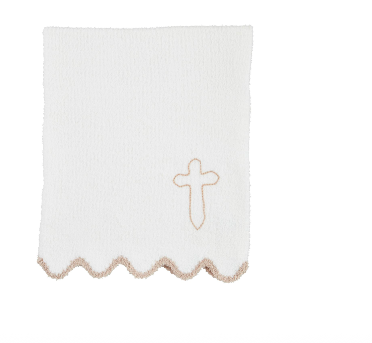 Scallop Chenille Blanket