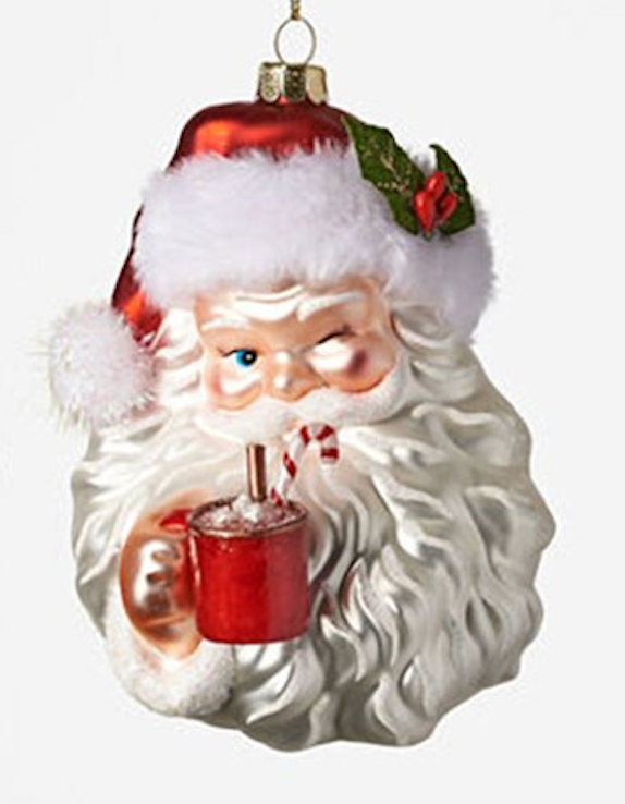 Sober / Tipsy Santa Ornaments