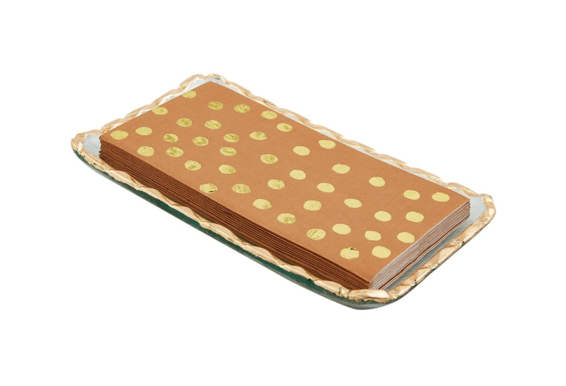 Gold Edge Napkin Holder