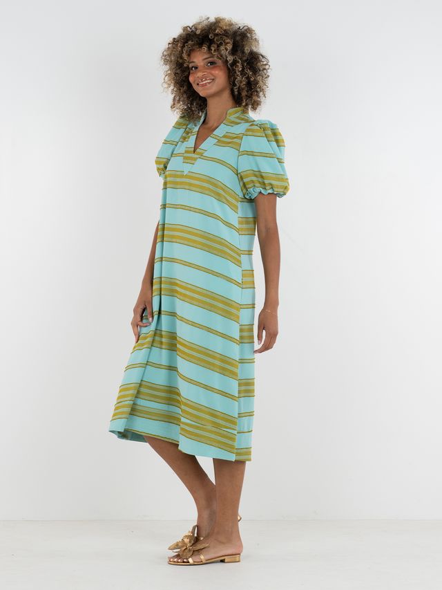Hampton Dress - Fringe Stripe
