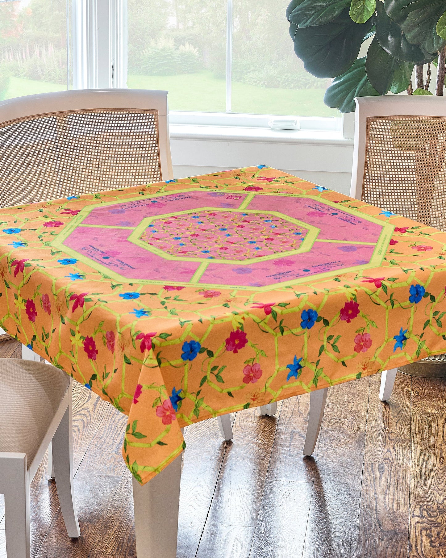 Instructional Mahjong Tablecloth