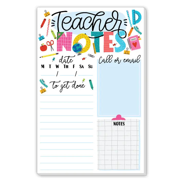Teacher Notes Large Notepad Rosanne Beck
