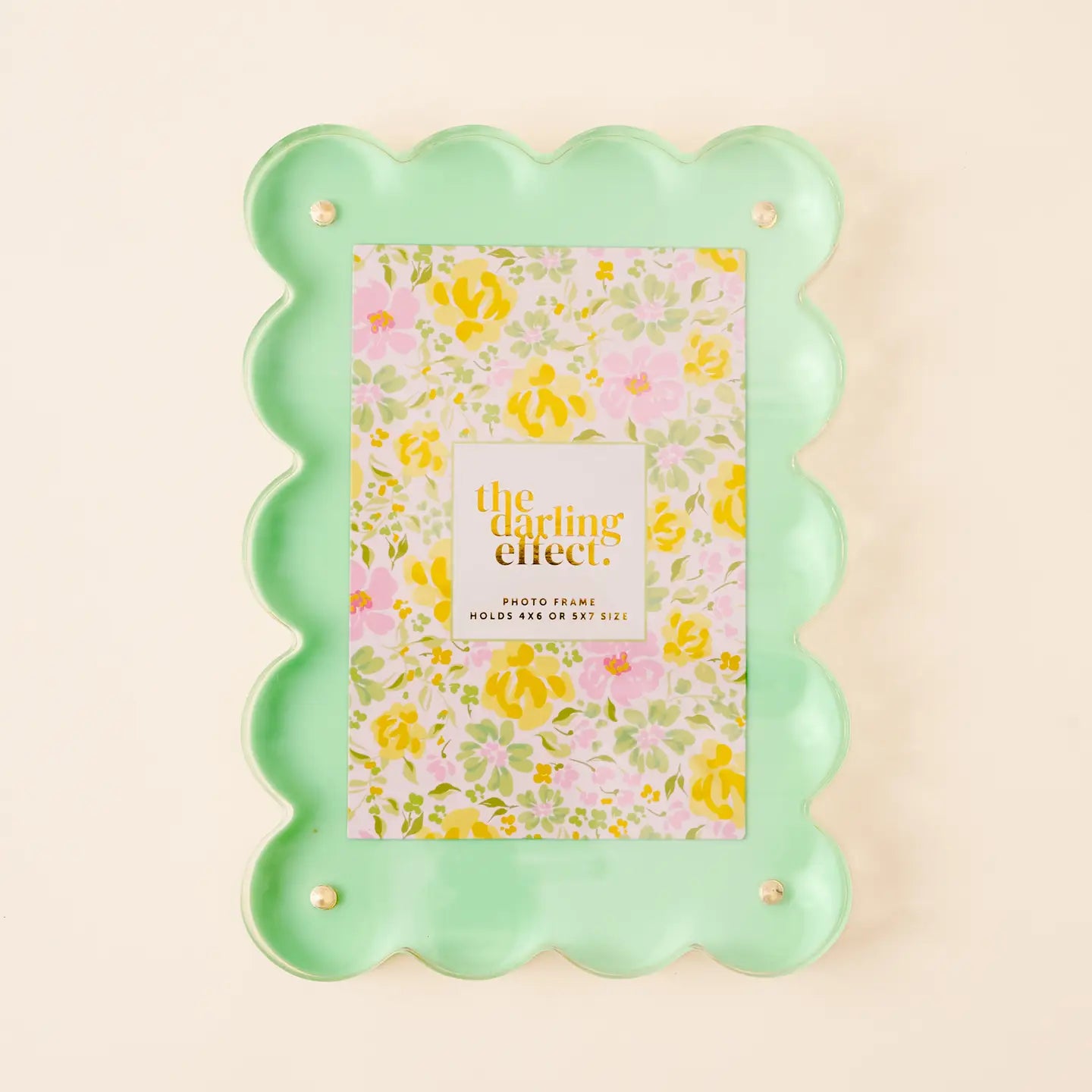 Rectangle Scalloped Acrylic Frame