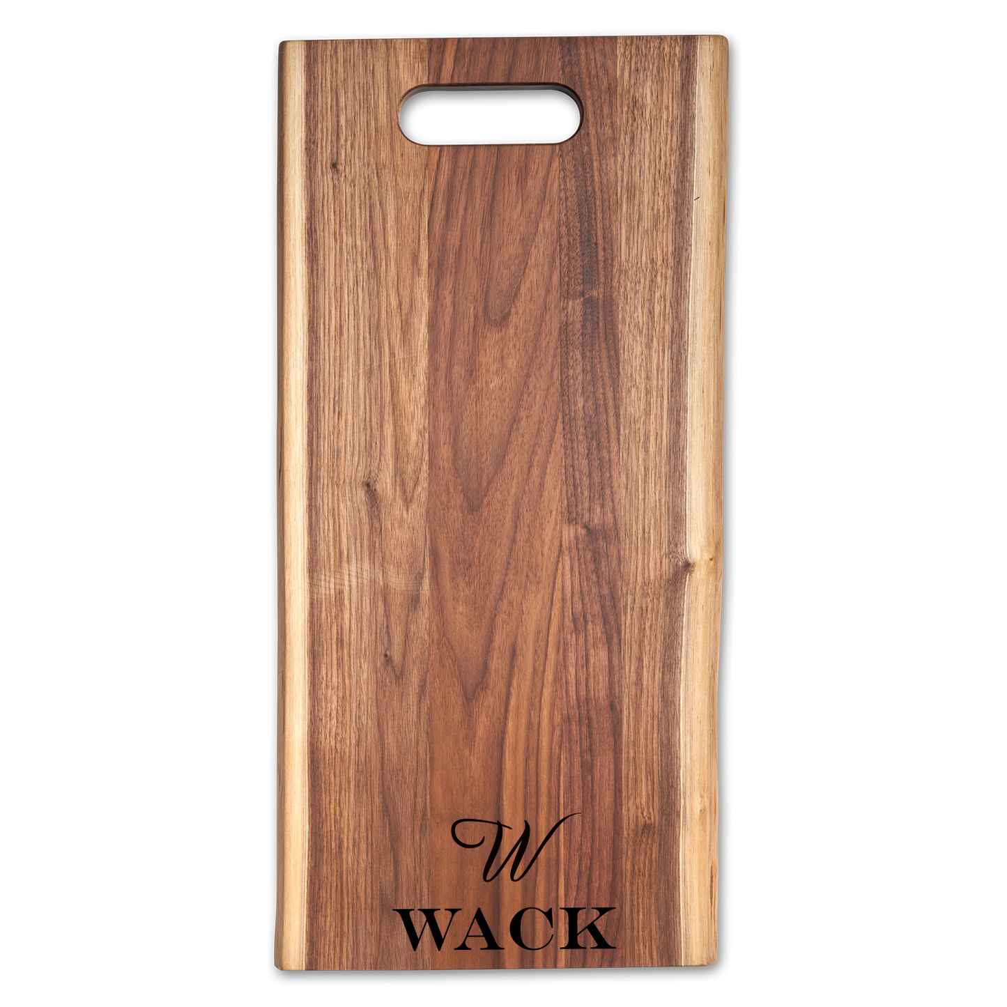 Live Edge Walnut Single Handle Charcuterie Board | 24" x 12"