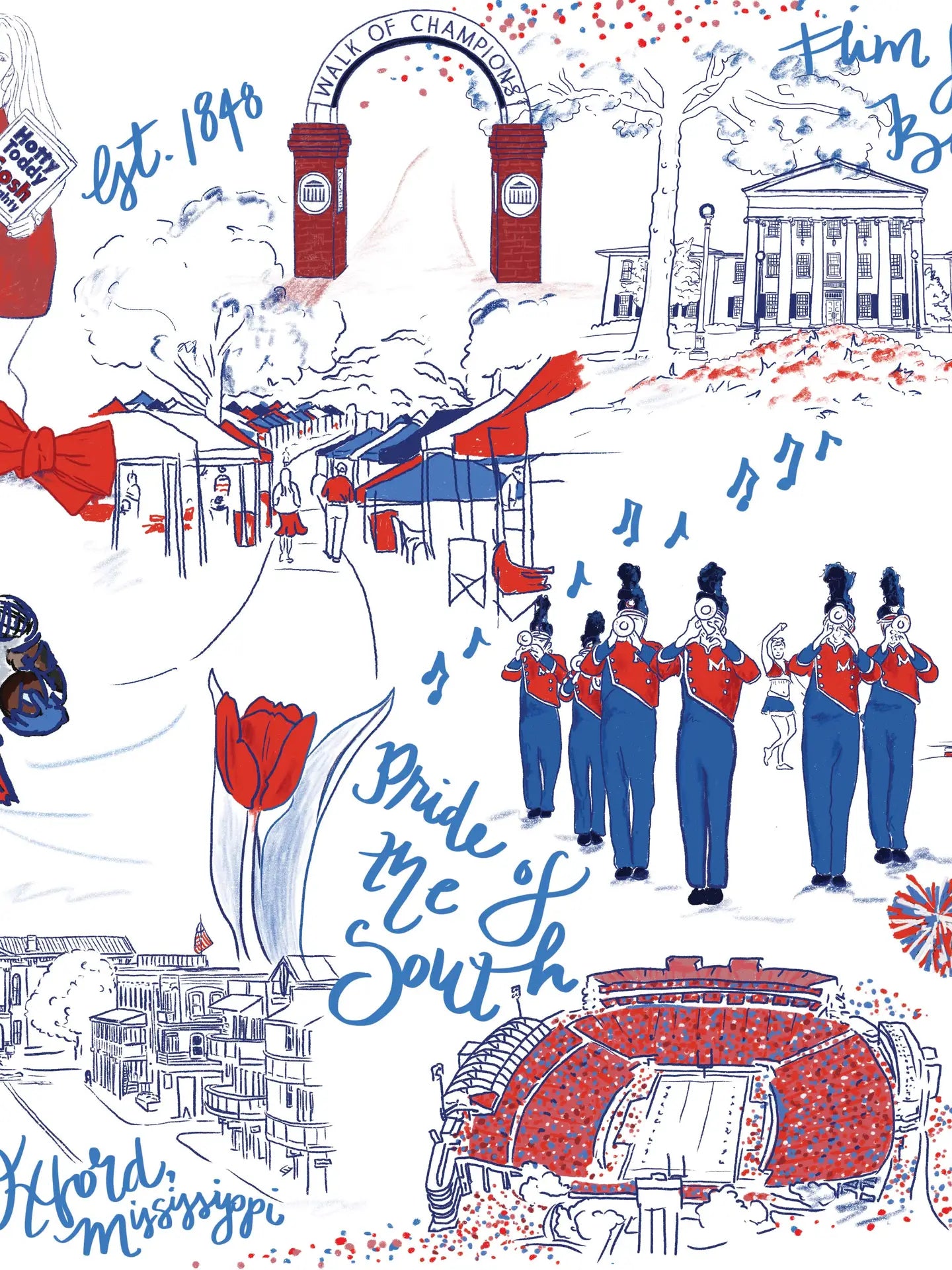 Wren Dress Ole Miss