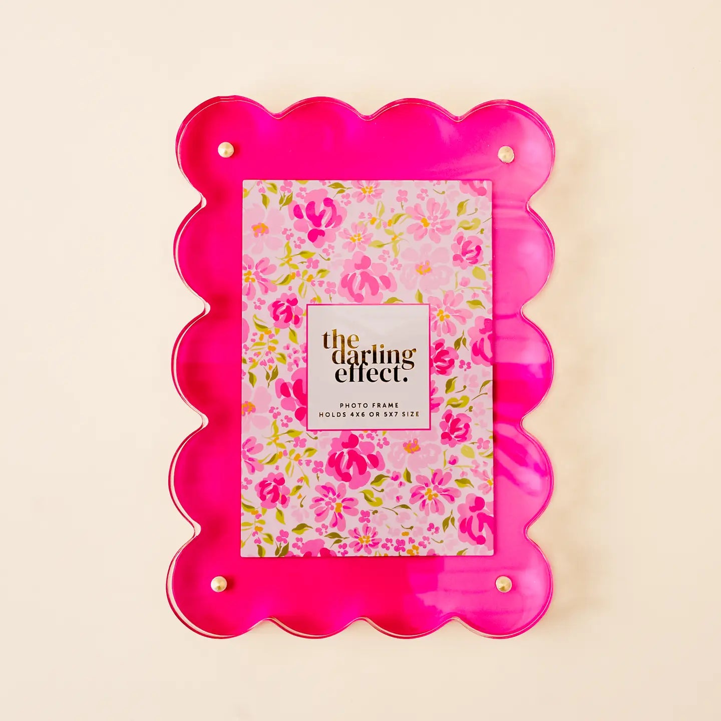 Rectangle Scalloped Acrylic Frame