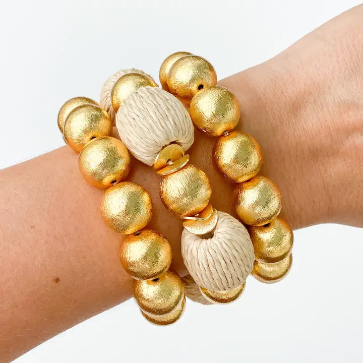 Candace Bracelet with Raffia