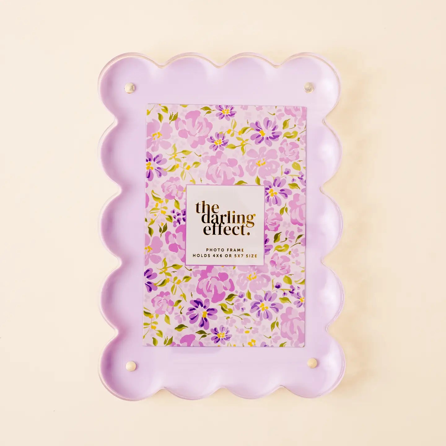 Rectangle Scalloped Acrylic Frame