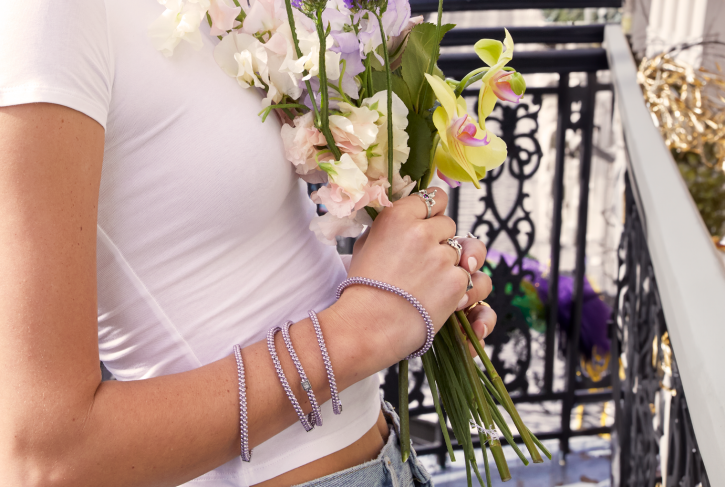 Mignon Faget Halo Bangle Petunia