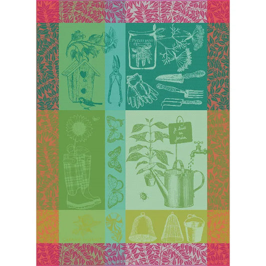 Garnier Thiebaut Mon Petit Jardin Printemps Jacquard Kitchen Towel