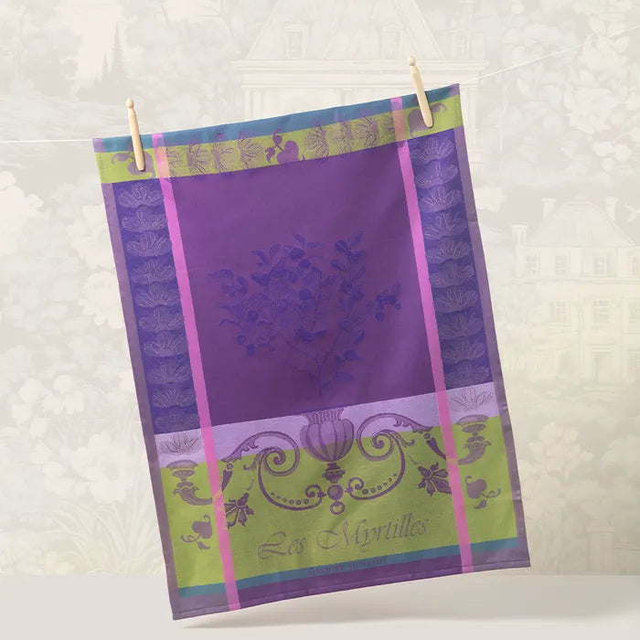 Myrtilles Violet Jacquard Kitchen Towel