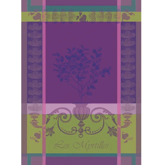 Myrtilles Violet Jacquard Kitchen Towel