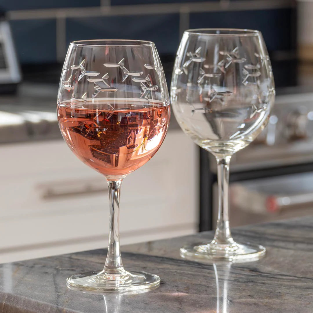 Rolf School of Fish 18oz Balloon Red Wine Glass