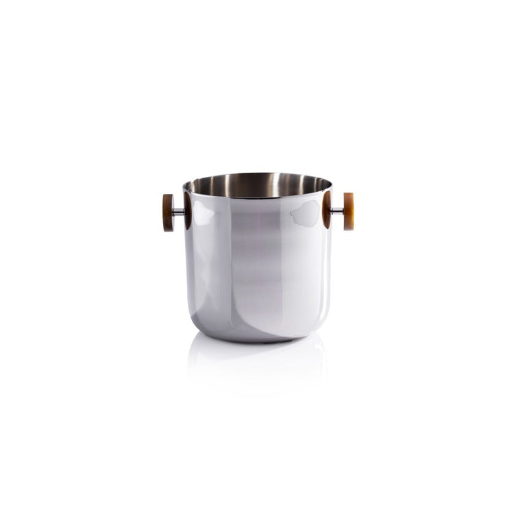 Spiga Ice Bucket, Nickel w/ Amber Accent