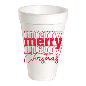 RB Holiday Styrofoam Cups