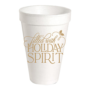 RB Holiday Styrofoam Cups